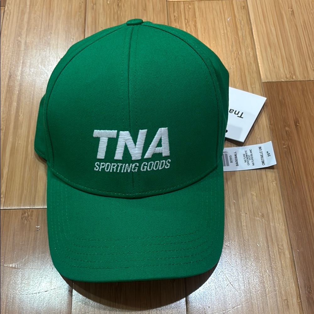 TNA Vibrant Green Cap with White Embroidery